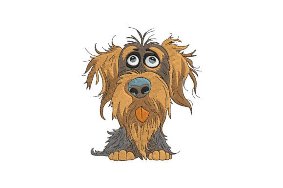 Crazy Dog Embroidery Design: Seasonal Charm for Holiday Crafts