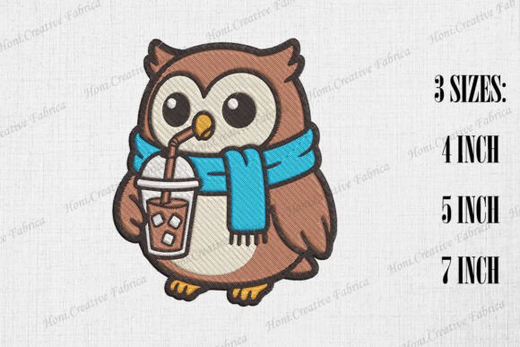 Cute Owl Loves Iced Coffee: Holiday Design Review