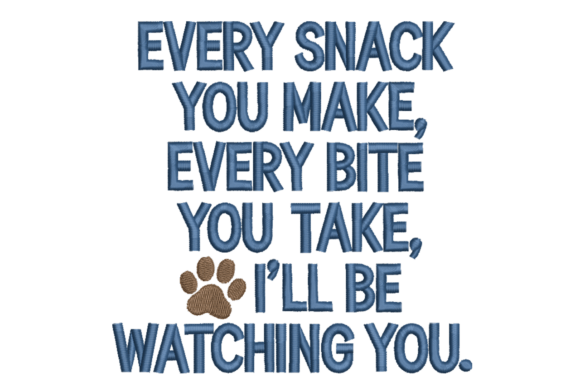 Every Snack You Make: An Embroidery Design Review