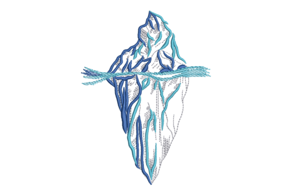 Iceberg Above Below: Modern Line Embroidery Review