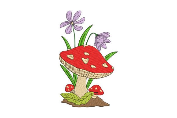 Mushroom Flower: A Designer’s Review for Sweatshirt Embroidery