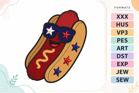 Patriotic Hot Dog 4th of July Design Review
