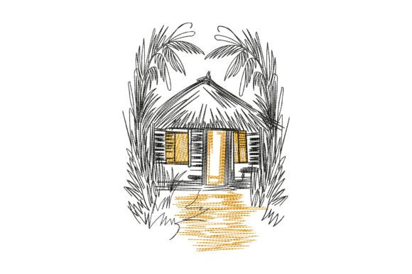 Tropical Beach Hut: Embroidery Design Review