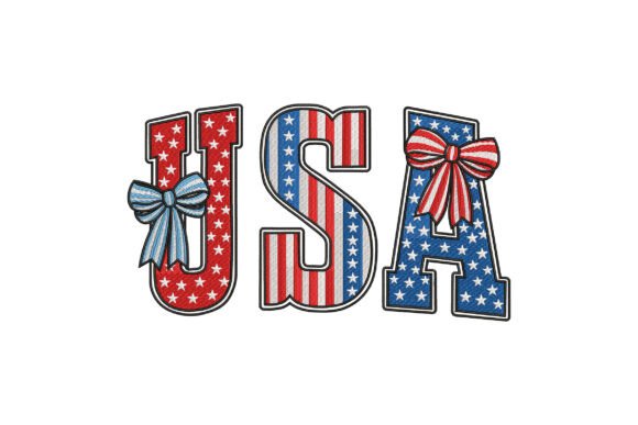USA Patch Letters with Patriotic Bows Review